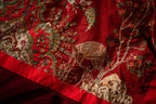 Deer Forest - Handcrafted Raw Silk Shawl by Vashah - Shopping Karado