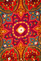 Vashah Mandala - Shawl - Hand Embroidered Raw Silk Shawl - Shopping Karado