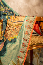 Shahjahan - Red Embroidered Luxury Shawl - Buy Online Pakistan