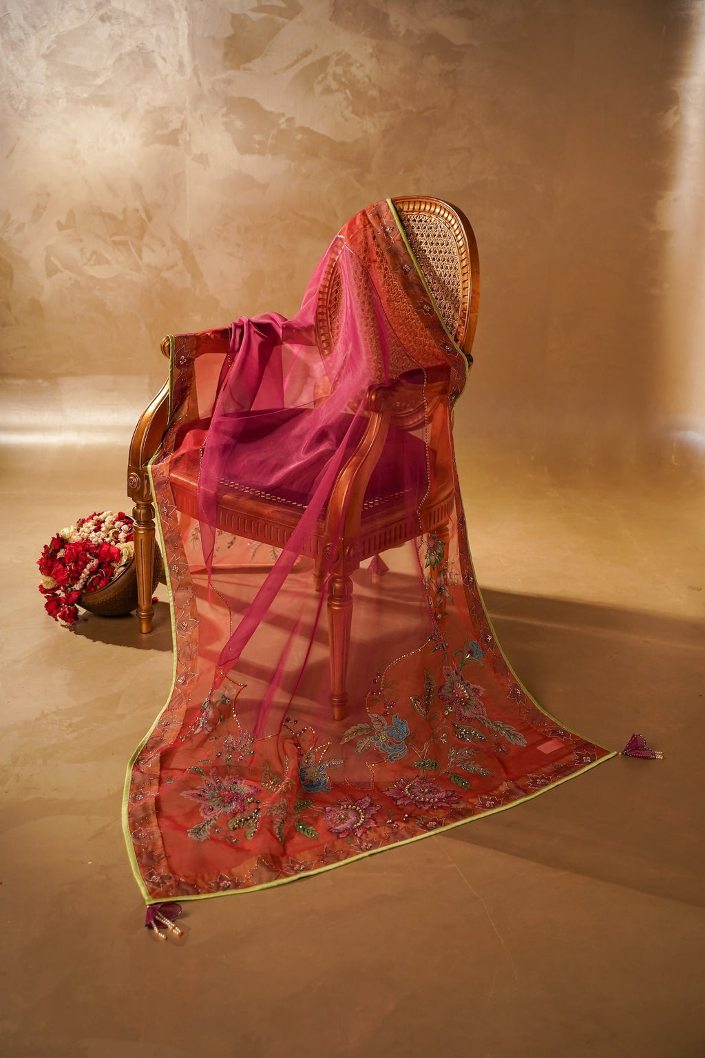 Gulbaan Shawl - Handcrafted Silk Shawl by Vashah - Shopping Karado