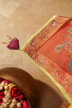 Vashah Gulbaan Shawl - Hand Embroidered Silk Shawl - Shopping Karado