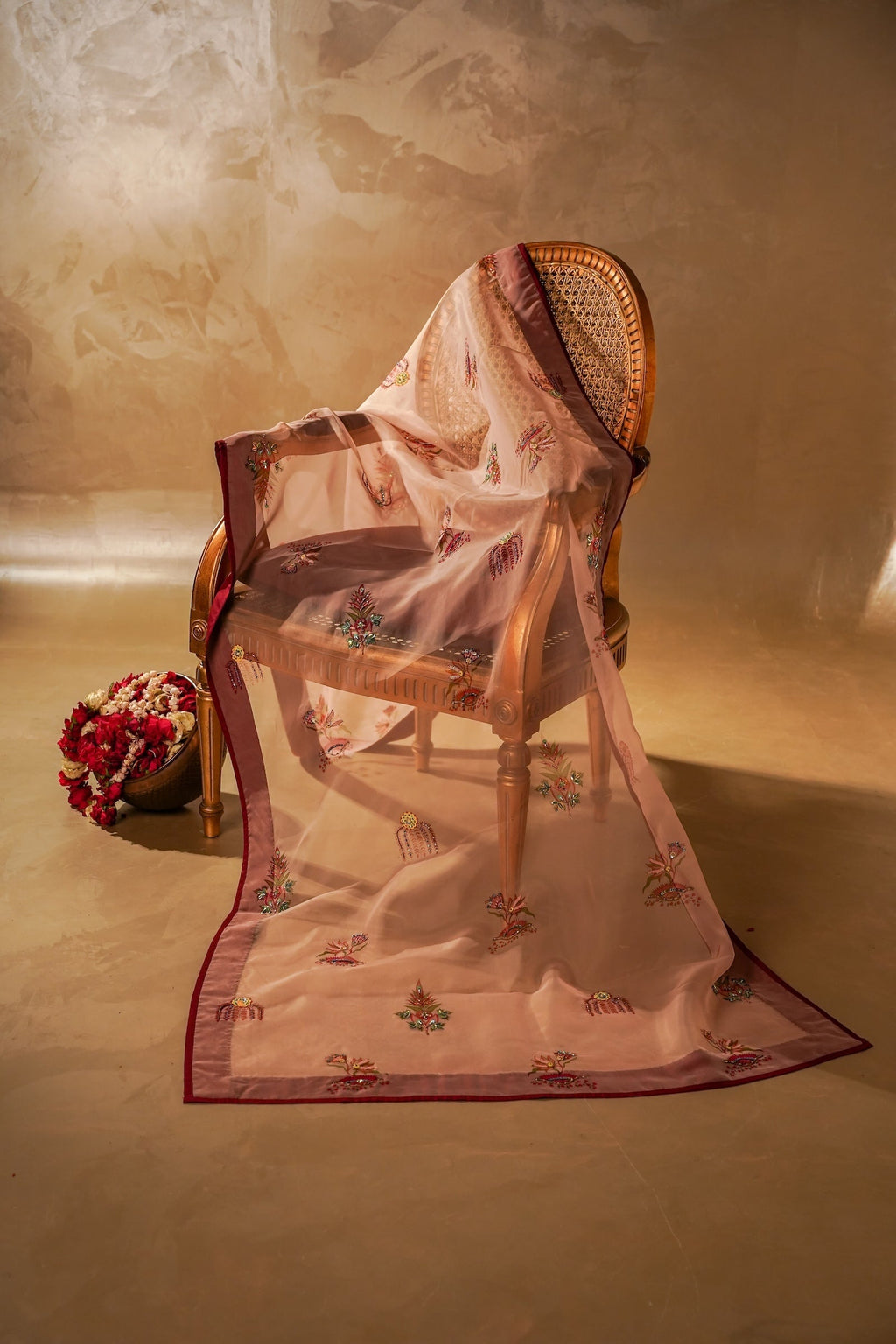 Kesari Shawl - Handcrafted Silk Shawl by Vashah - Shopping Karado
