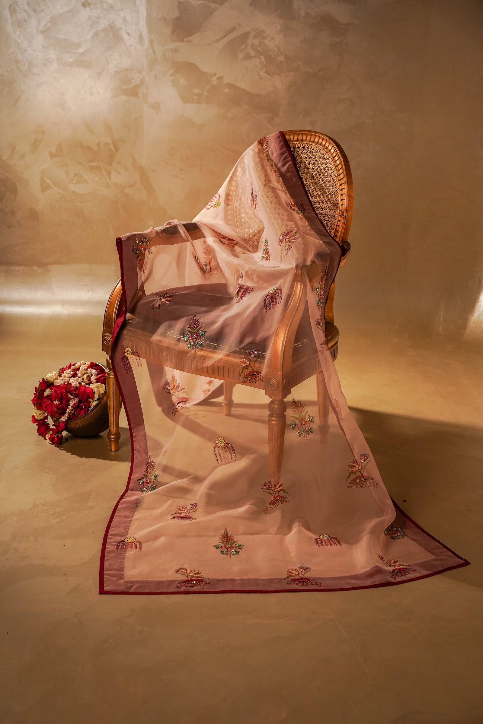 Kesari Shawl - Handcrafted Silk Shawl by Vashah - Shopping Karado