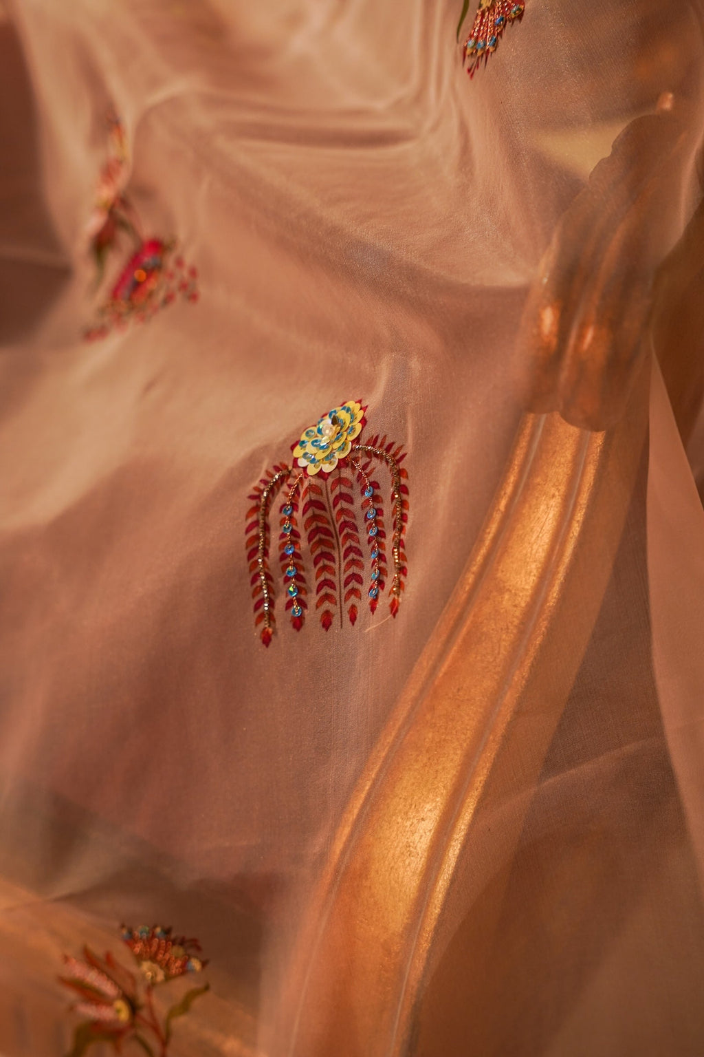 Kesari Shawl - Beige Embroidered Luxury Shawl - Buy Online Pakistan