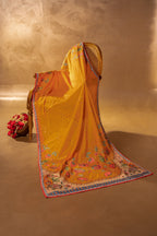 Poshaq Shawl - Handcrafted Raw Silk Shawl by Vashah - Shopping Karado