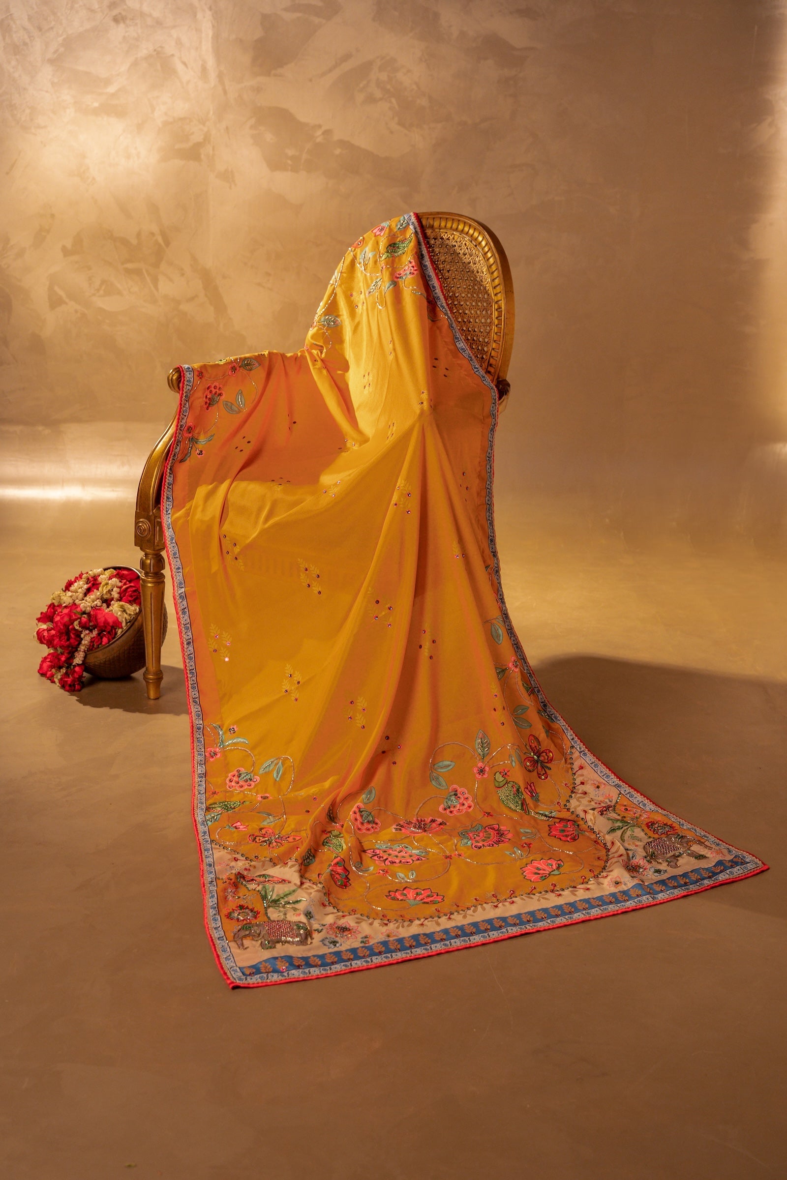 Poshaq Shawl - Handcrafted Raw Silk Shawl by Vashah - Shopping Karado