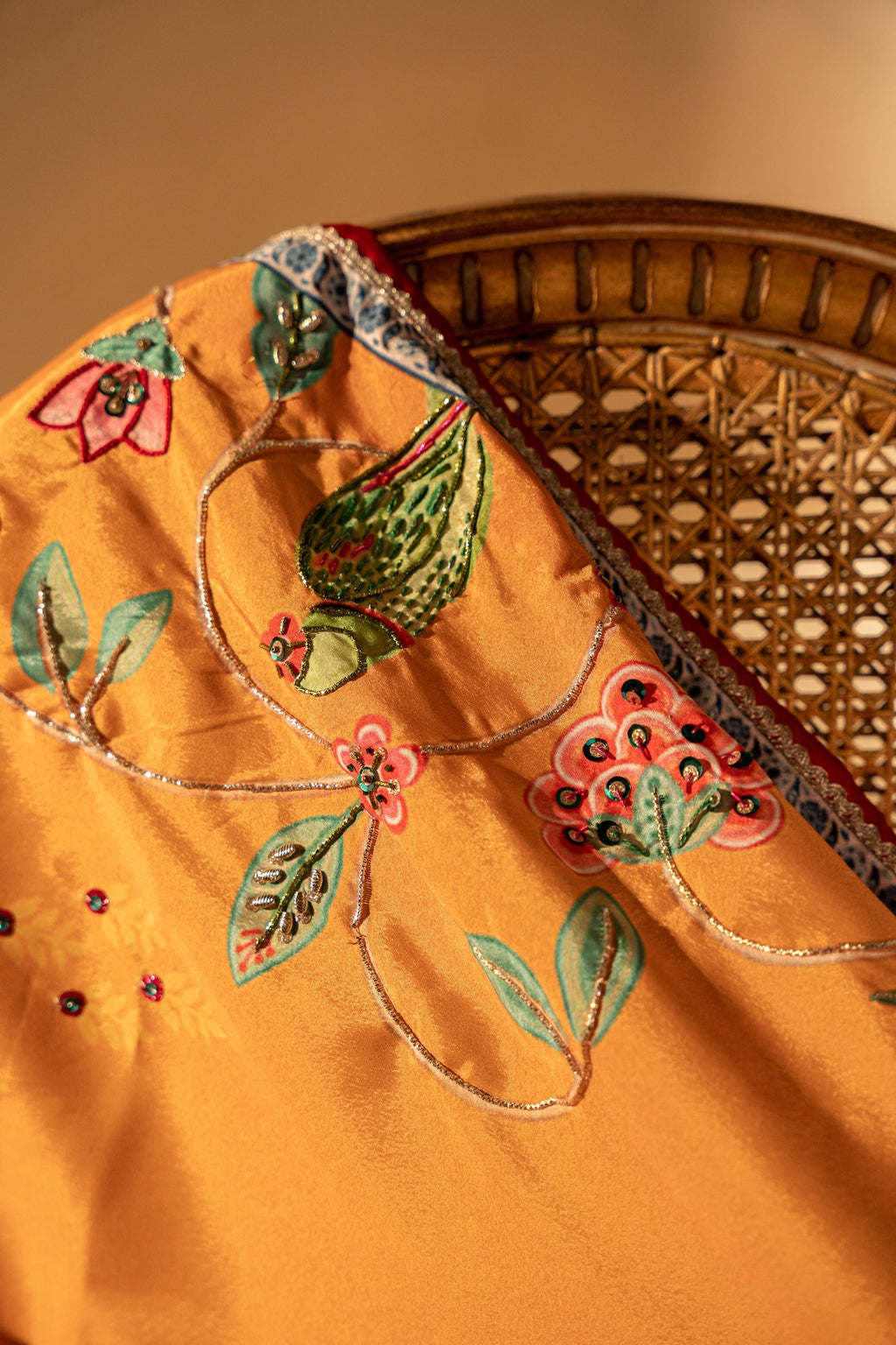 Poshaq Shawl - Handcrafted Raw Silk Shawl by Vashah - Shopping Karado