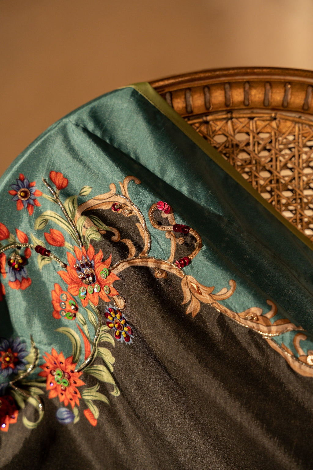 Parwana Shawl - Black Embroidered Luxury Shawl - Buy Online Pakistan