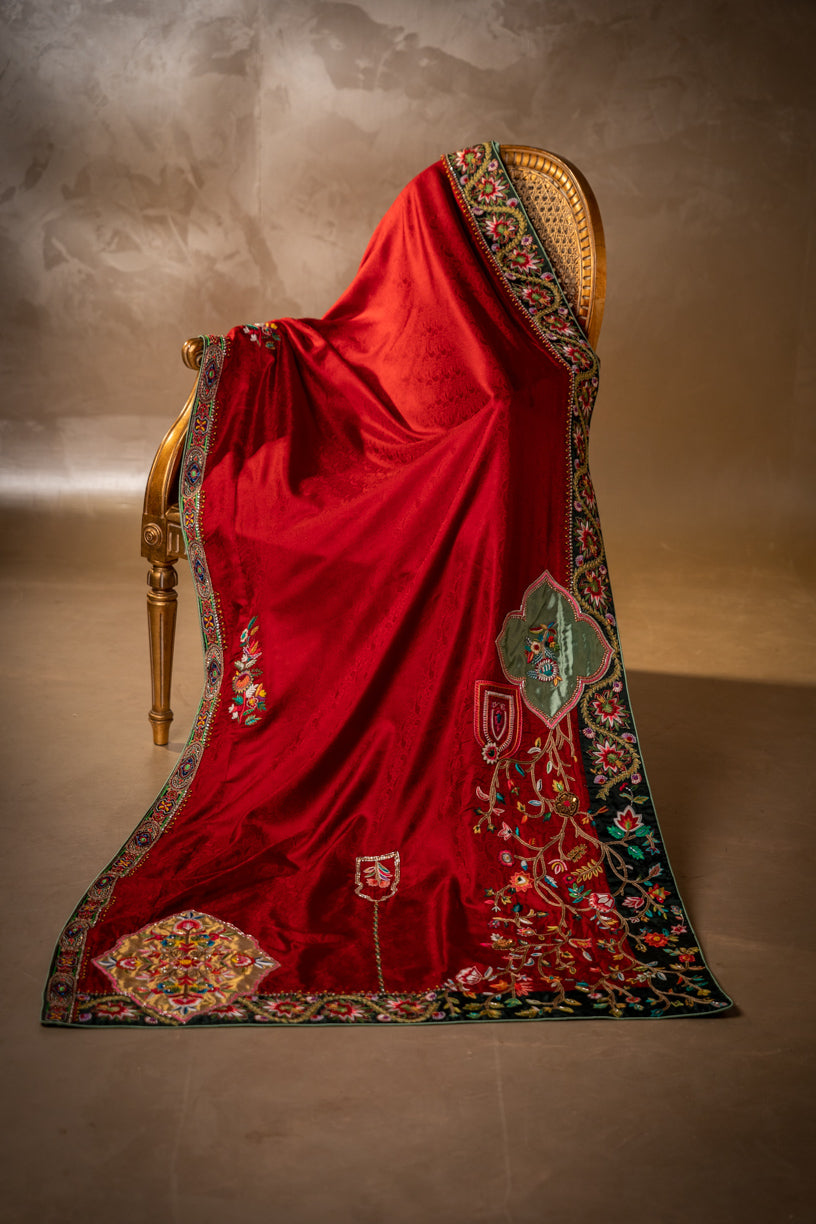 Bano - Shawl - Handcrafted Silk Shawl by Vashah - Shopping Karado