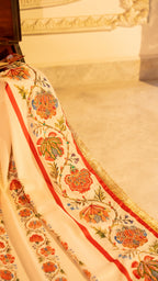 Amar - Red Embroidered Luxury Shawl - Buy Online Pakistan