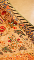 Baagh-II - Red Embroidered Luxury Shawl - Buy Online Pakistan