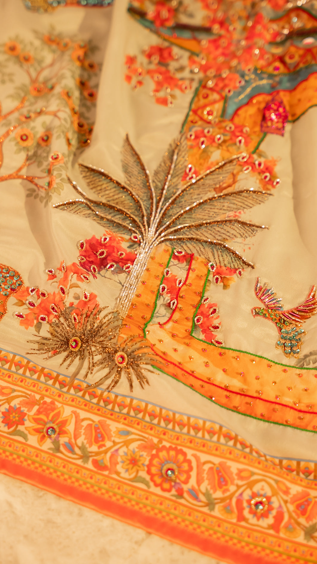 Mehraab - Handcrafted Raw Silk Shawl by Vashah - Shopping Karado