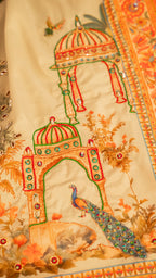 Mehraab - Handcrafted Raw Silk Shawl by Vashah - Shopping Karado