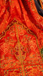 Saawan - Red Embroidered Luxury Shawl - Buy Online Pakistan