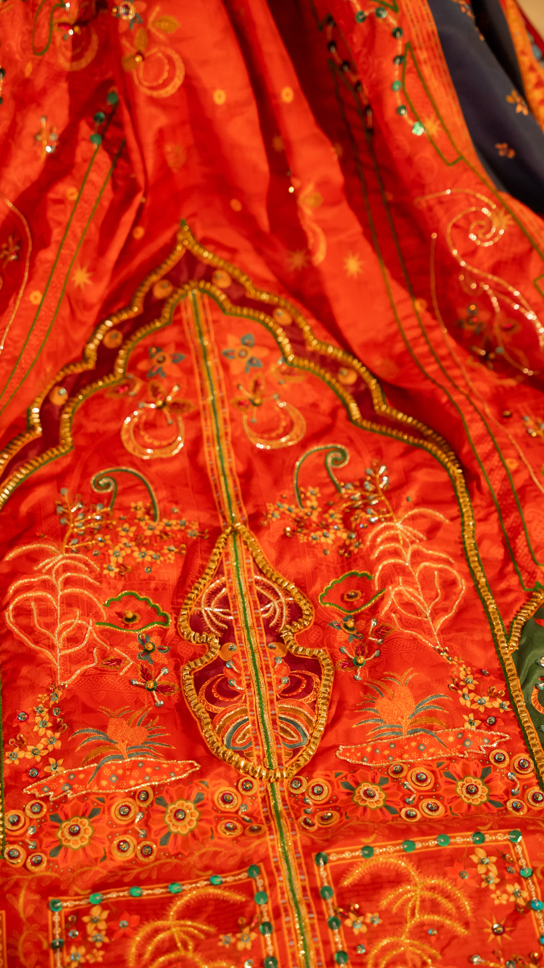 Saawan - Red Embroidered Luxury Shawl - Buy Online Pakistan