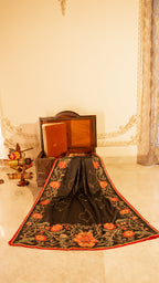 Bakht - Handcrafted Raw Silk Shawl by Vashah - Shopping Karado