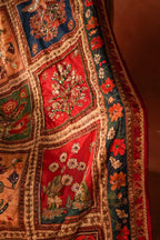 Gul Mohar - Handcrafted Raw Silk Shawl by Vashah - Shopping Karado