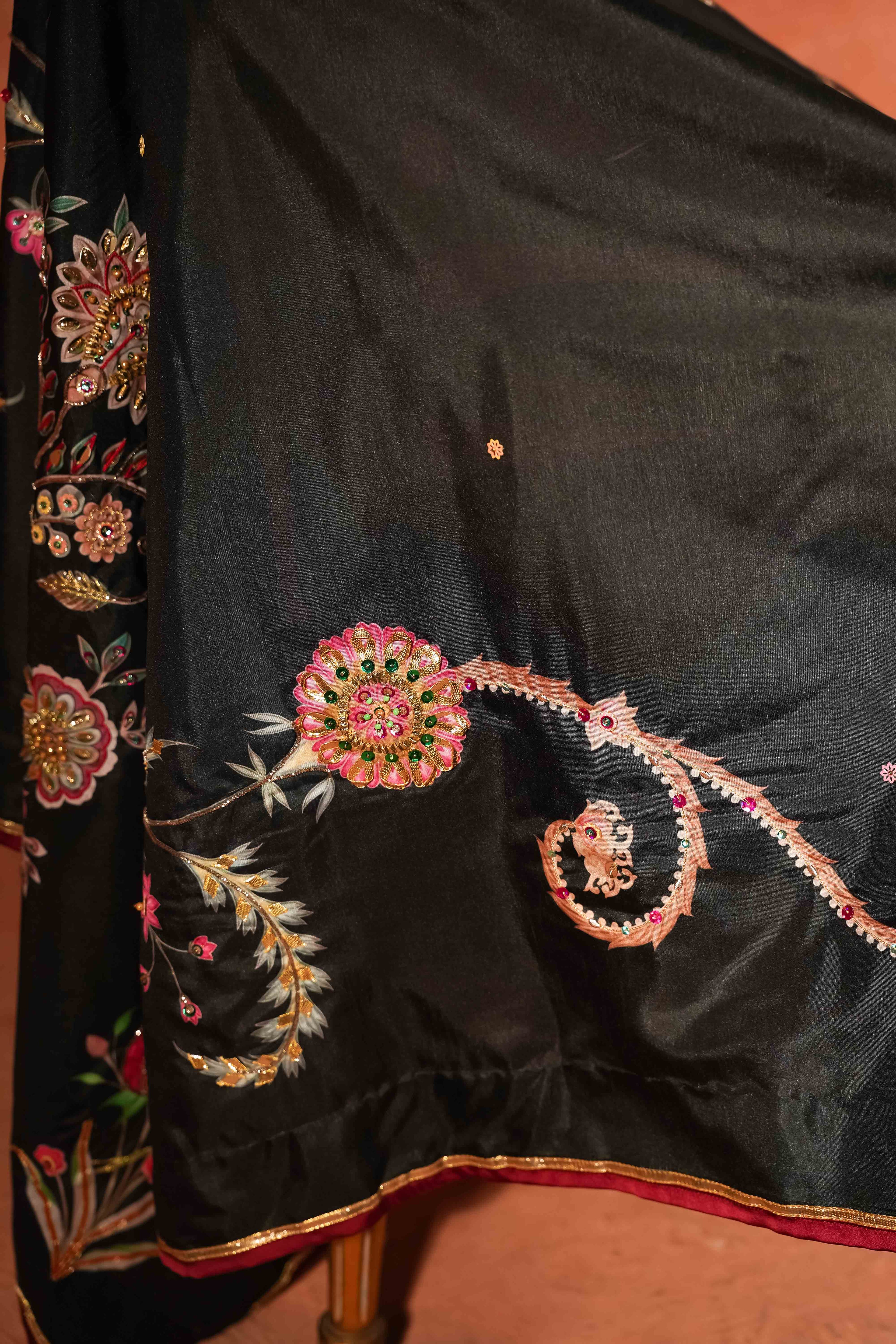 Shabaab - Handcrafted Raw Silk Shawl by Vashah - Shopping Karado