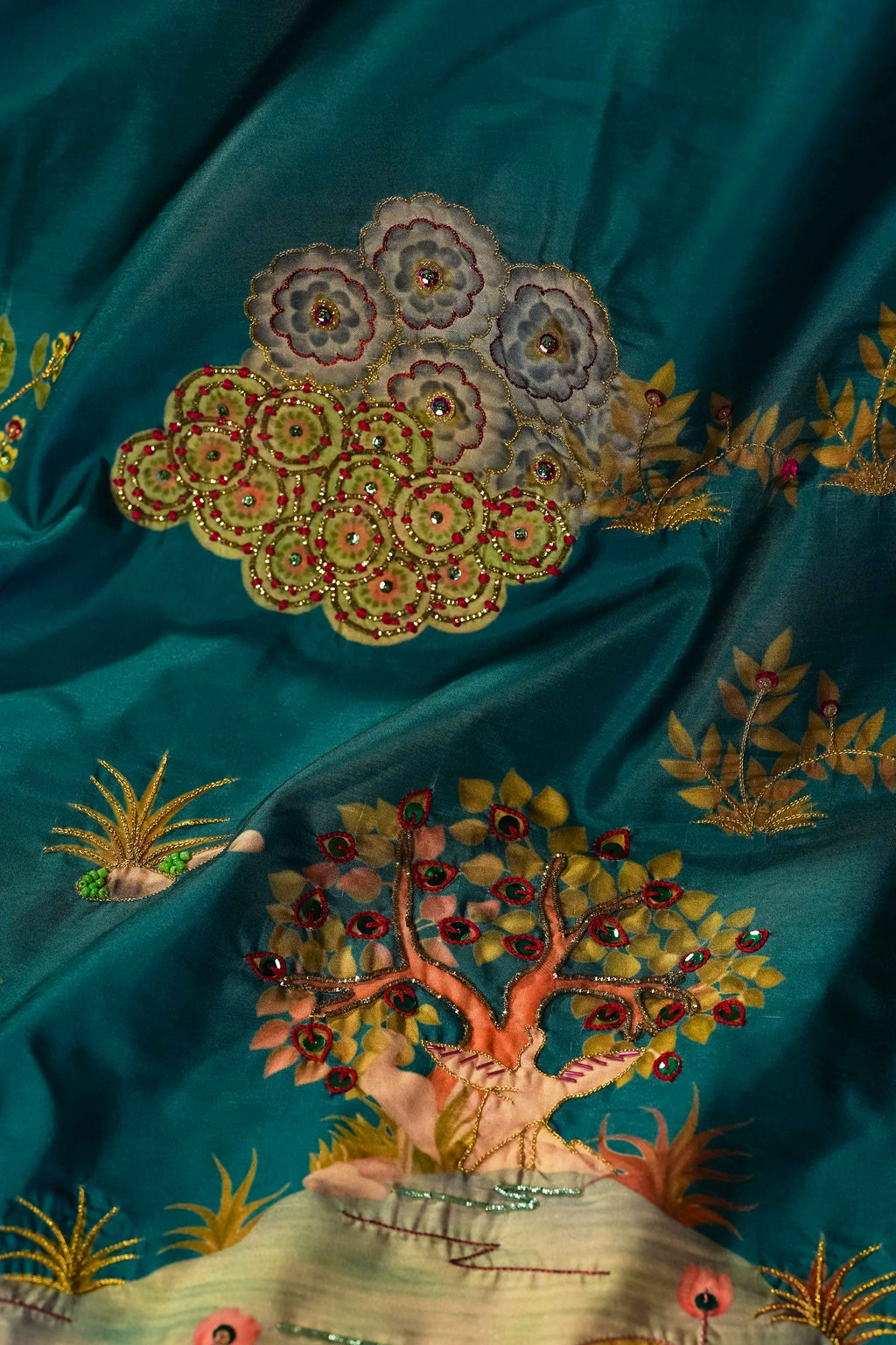 Chaman - Handcrafted Raw Silk Shawl by Vashah - Shopping Karado