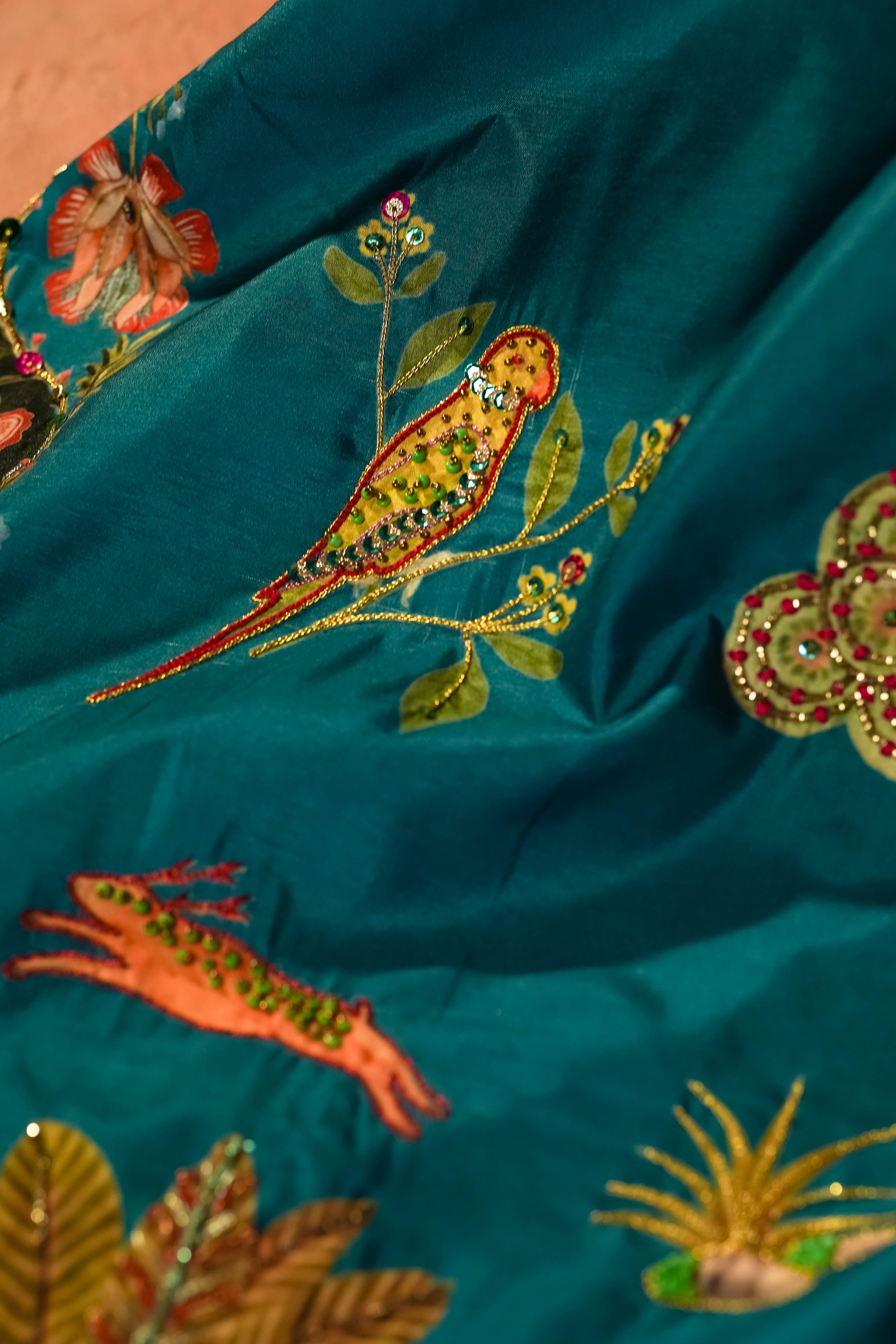 Chaman - Red Embroidered Luxury Shawl - Buy Online Pakistan