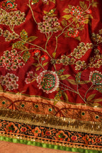 Laali Detail View - Luxury Pakistani Shawl - shoppingkarado.com