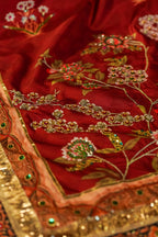 Laali Detail View - Luxury Pakistani Shawl - shoppingkarado.com