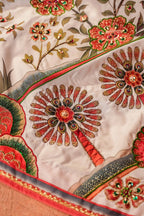 Tree of Life - Handcrafted Raw Silk Shawl by Vashah - Shopping Karado