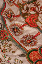 Tree of Life - Red Embroidered Luxury Shawl - Buy Online Pakistan