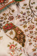 Tree of Life Detail View - Luxury Pakistani Shawl - shoppingkarado.com