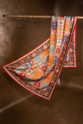Gul-e-Zar - Handcrafted Raw Silk Shawl by Vashah - Shopping Karado