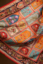 Gul-e-Zar - Red Embroidered Luxury Shawl - Buy Online Pakistan