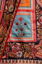 Gul-e-Zar - Handcrafted Raw Silk Shawl by Vashah - Shopping Karado