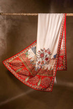 Rangreza - Handcrafted Raw Silk Shawl by Vashah - Shopping Karado