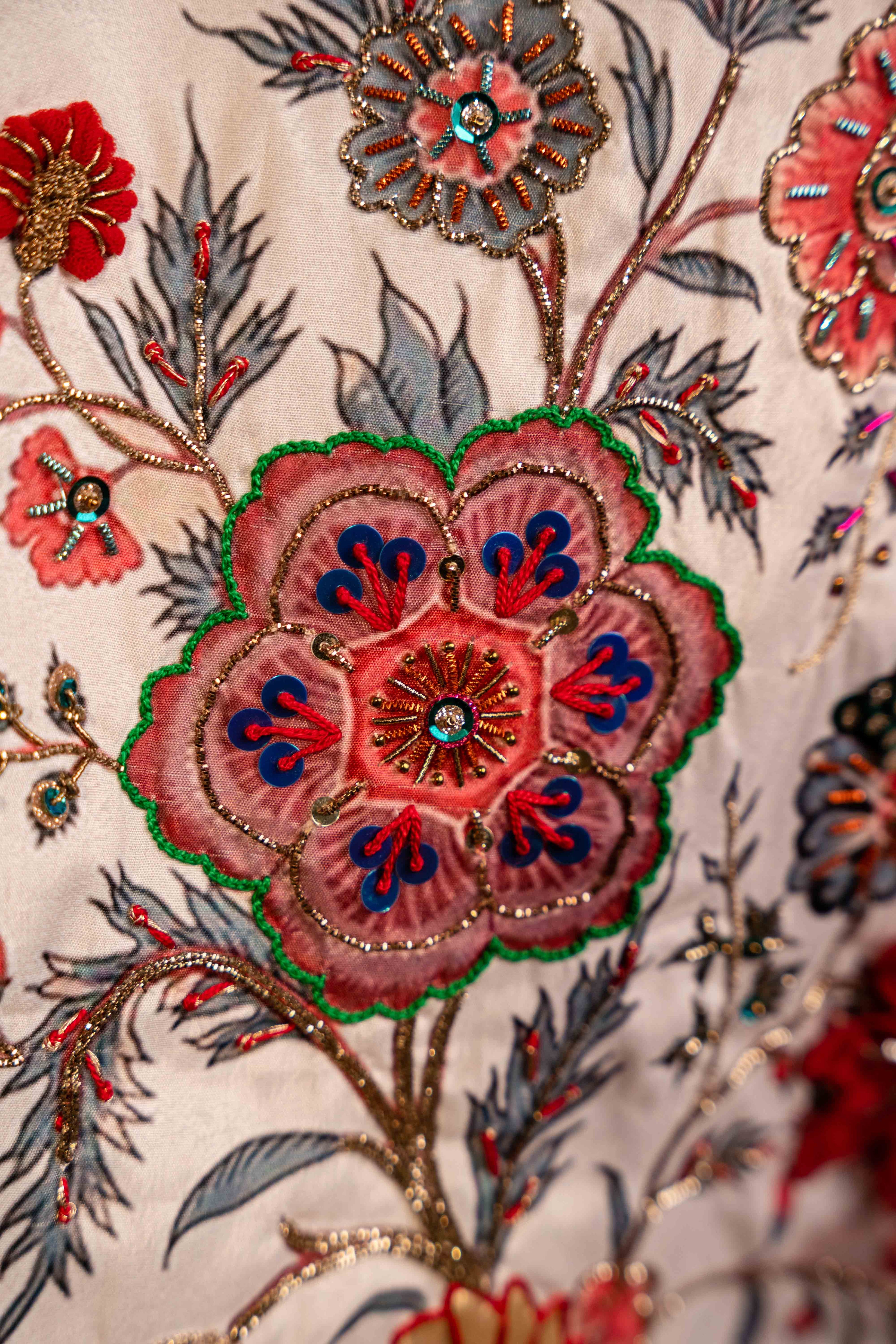 Rangreza - Red Embroidered Luxury Shawl - Buy Online Pakistan