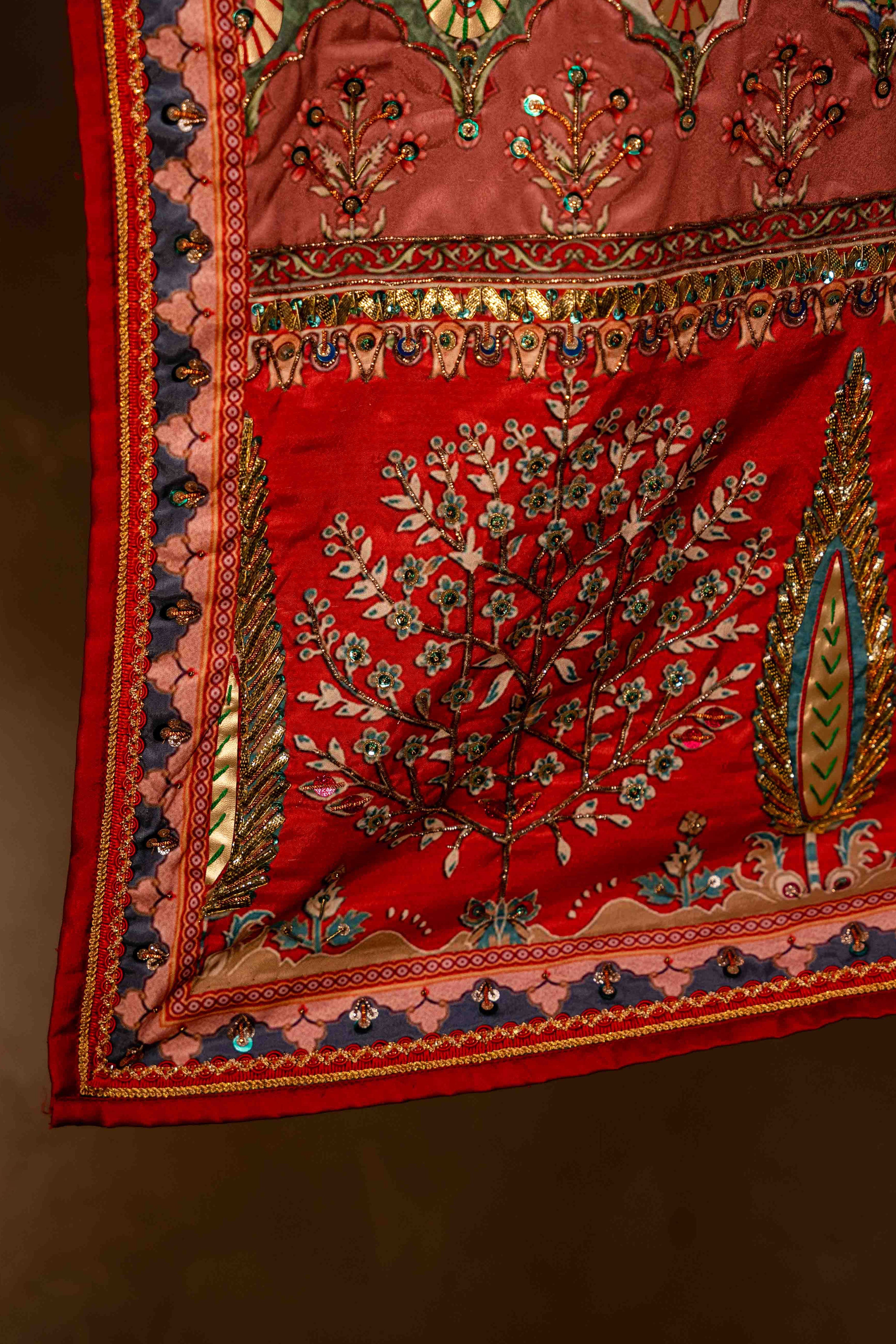 Rangreza - Handcrafted Raw Silk Shawl by Vashah - Shopping Karado