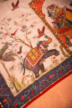 Palki - Red Embroidered Luxury Shawl - Buy Online Pakistan
