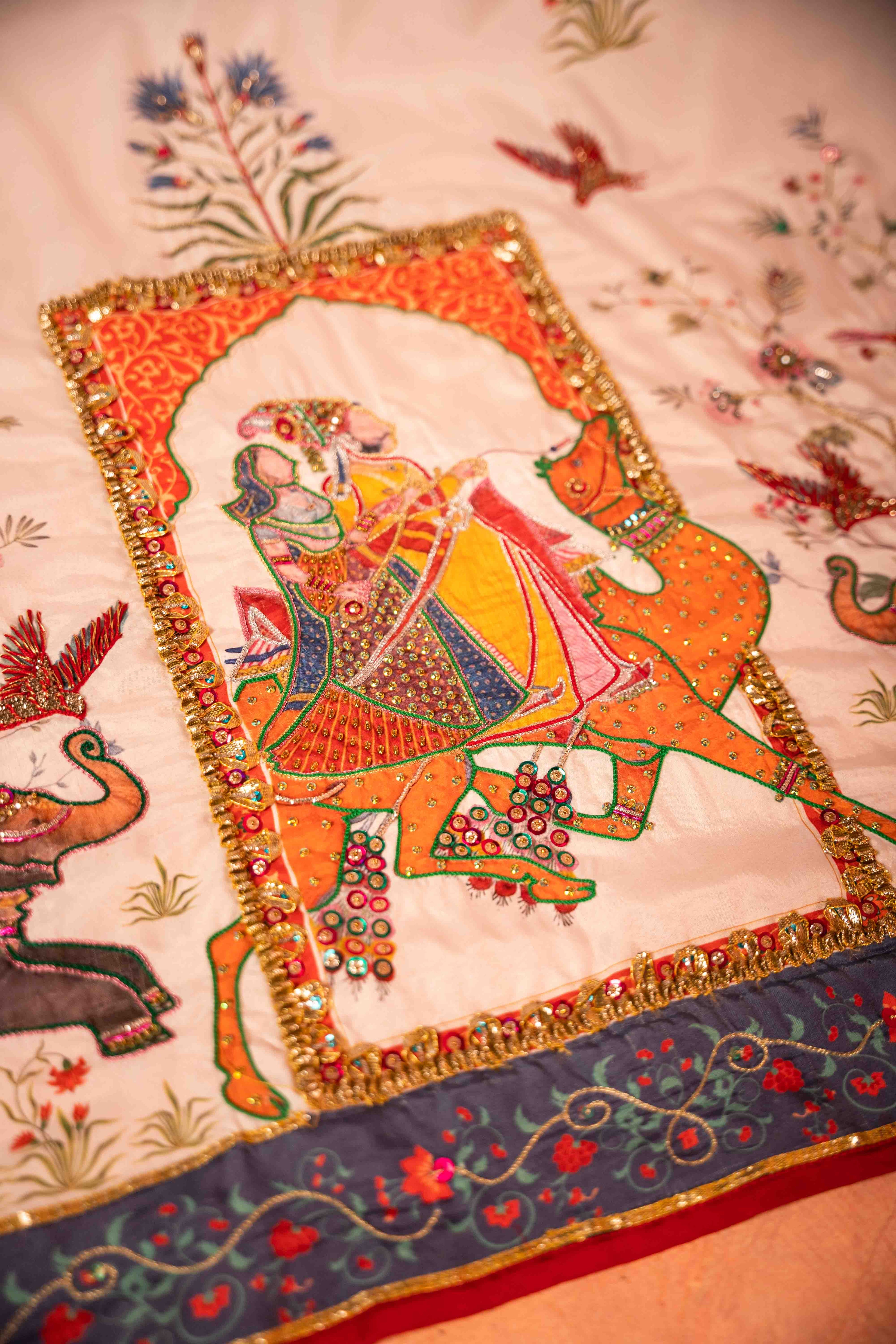Palki - Handcrafted Raw Silk Shawl by Vashah - Shopping Karado