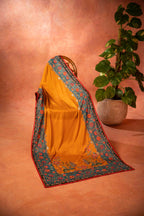 Rang Mahal - Handcrafted Raw Silk Shawl by Vashah - Shopping Karado