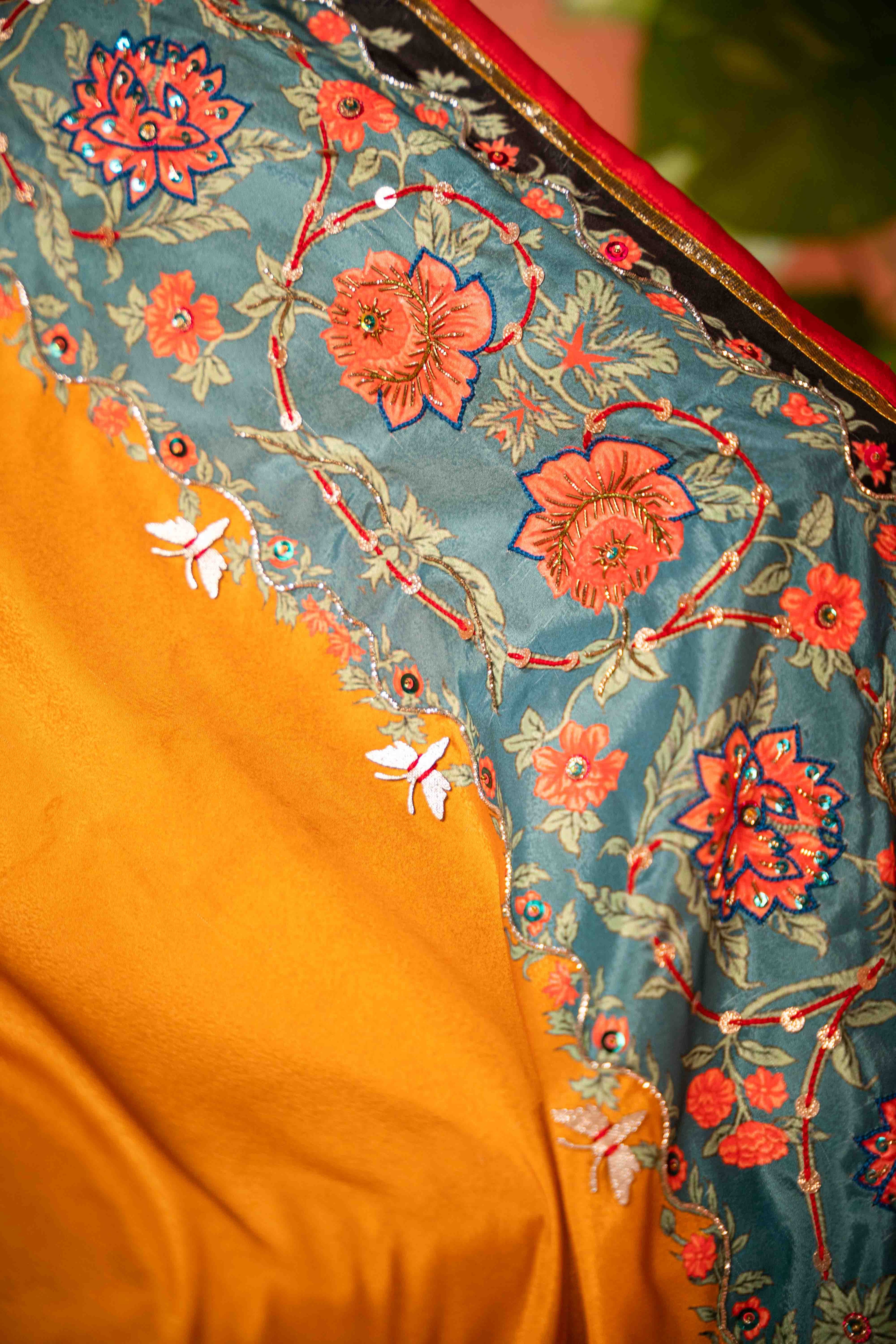Rang Mahal - Silver Embroidered Luxury Shawl - Buy Online Pakistan