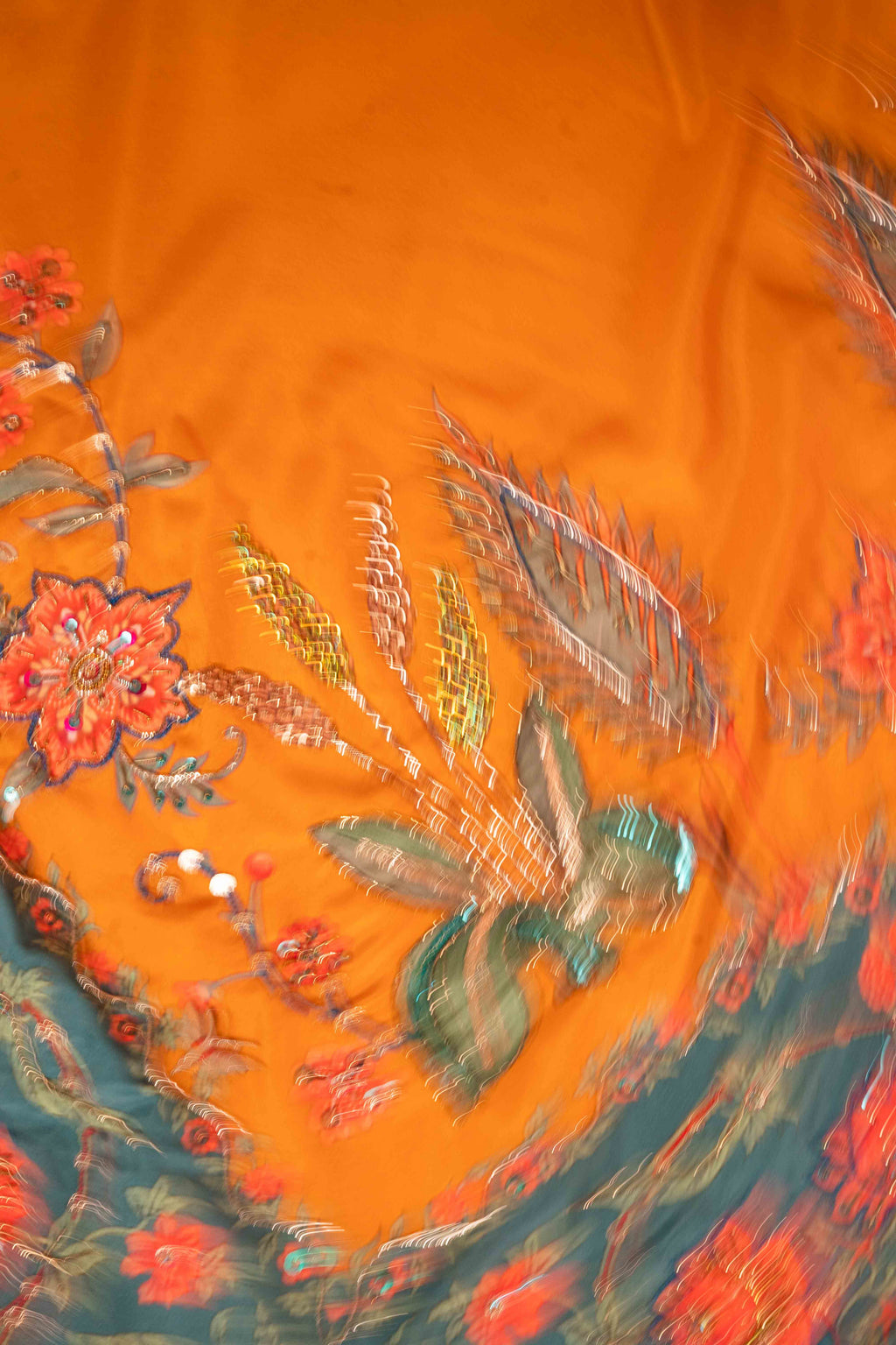 Rang Mahal - Handcrafted Raw Silk Shawl by Vashah - Shopping Karado