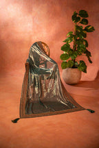 Gul Bano Shawl (Green) - Handcrafted Luxury Fabric Shawl by Vashah - Shopping Karado