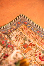 Baagh-II - Red Embroidered Luxury Shawl - Buy Online Pakistan