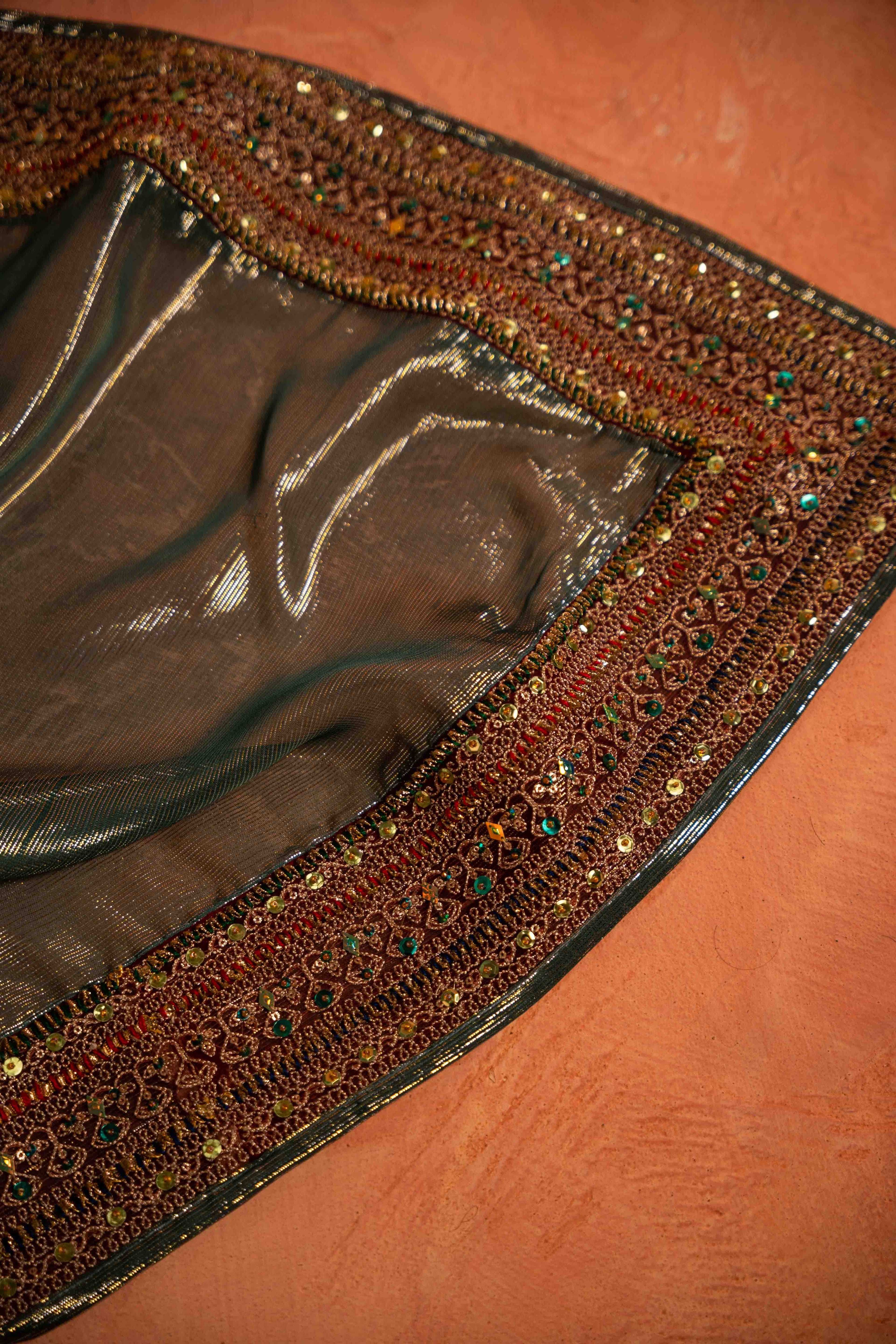 Buy Gul Bano Shawl (Green) Online - Vashah Handcrafted Shawl - Shopping Karado