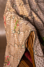 Kalamkaar - Shawl (Green) - Red Embroidered Luxury Shawl - Buy Online Pakistan