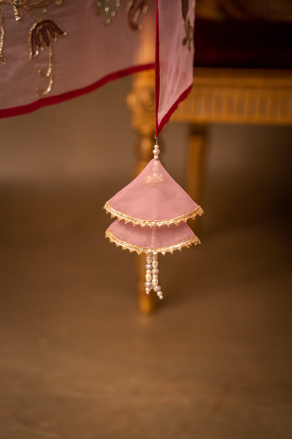 Baraadari Tassels - Handcrafted Luxury Fabric Shawl by Vashah - Shopping Karado