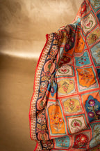 Gul-e-Zar - Red Embroidered Luxury Shawl - Buy Online Pakistan