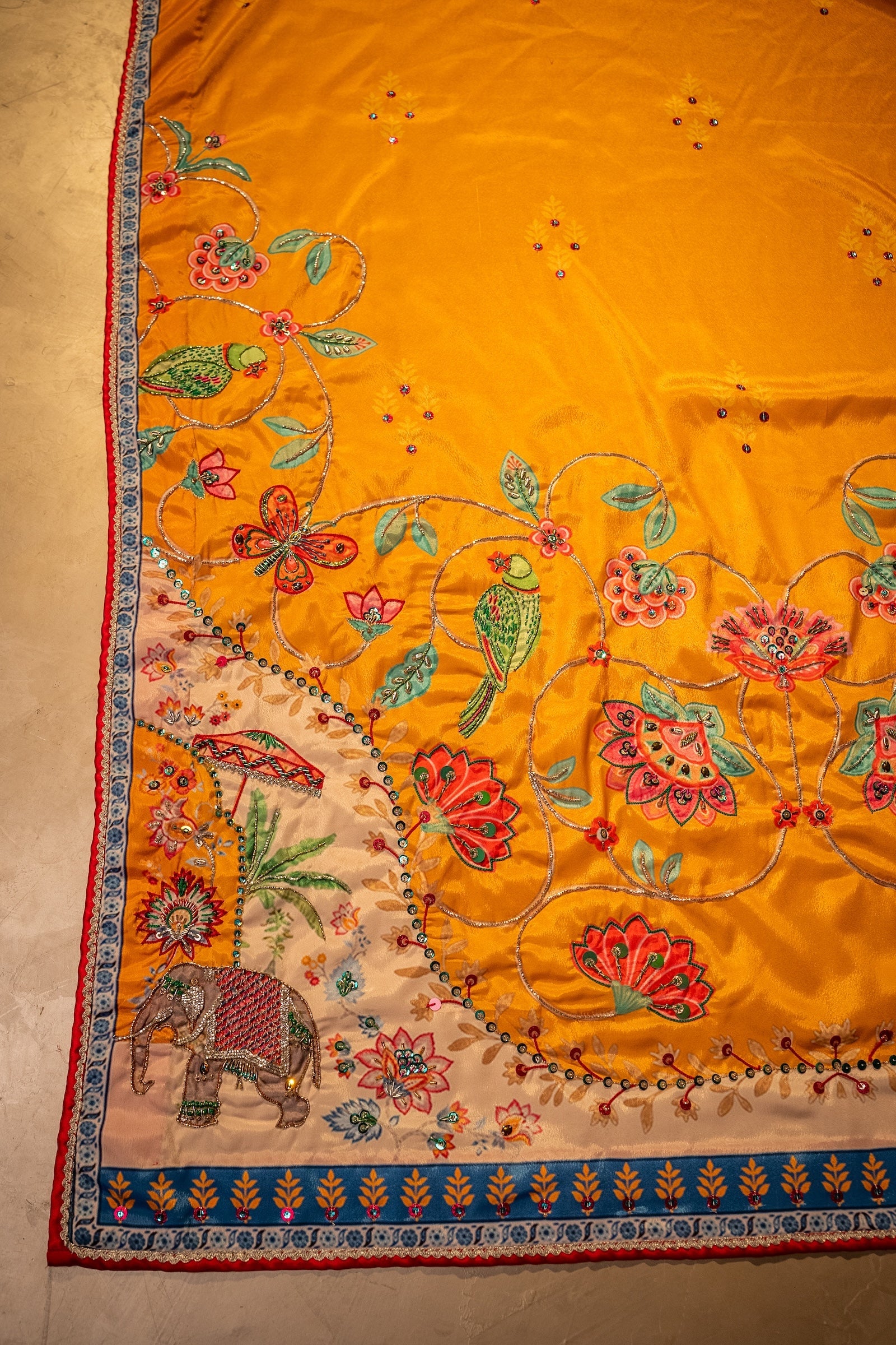 Poshaq Shawl - Handcrafted Raw Silk Shawl by Vashah - Shopping Karado