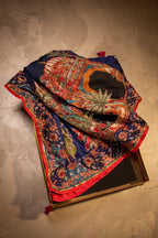 Chandni Raat Shawl - Red Embroidered Luxury Shawl - Buy Online Pakistan