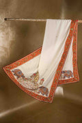 Amaranth Bagh - Handcrafted Raw Silk Shawl by Vashah - Shopping Karado