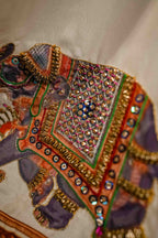 Amaranth Bagh Detail View - Luxury Pakistani Shawl - shoppingkarado.com